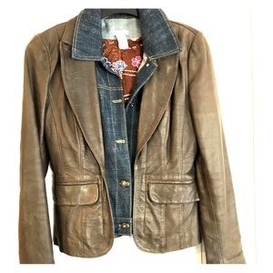 Leather and Denim Jacket